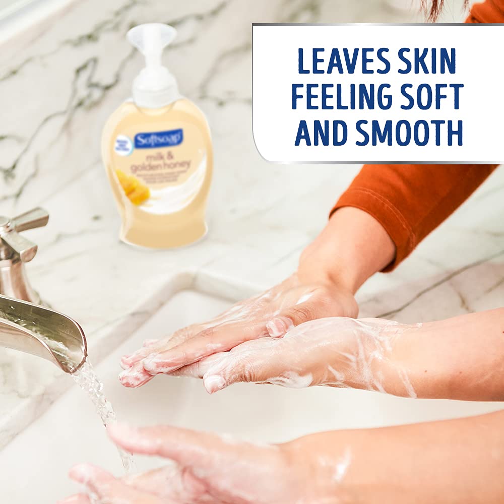 Softsoap Moisturizing Liquid Hand Soap, Milk and Honey, 7.5 Fluid Ounce, Pack of 6 (Package may vary)