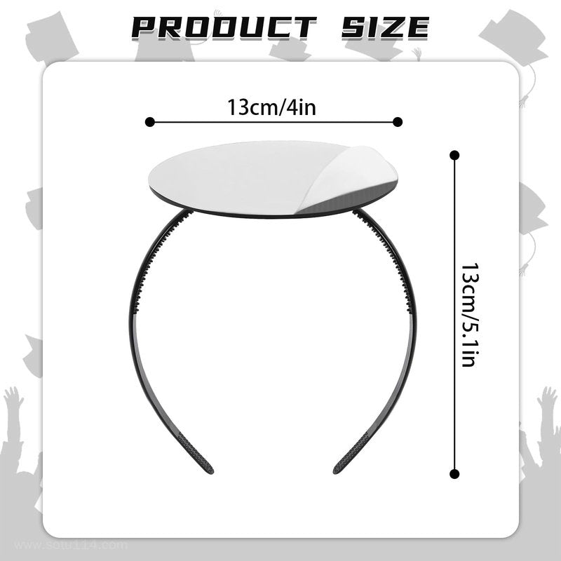 EMOOULI Graduation Cap Headband, New Grad Cap Headband, Not Change Hair, Firm Anti-Fall Hairband for Graduates, Students (1)