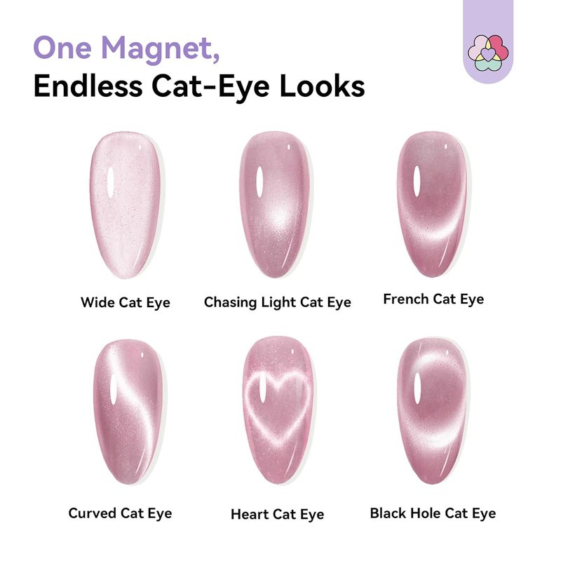 SAVILAND Cat Eye Nail Magnet - 5X Stronger Golden Double-Head Design for Stunning Nail Art
