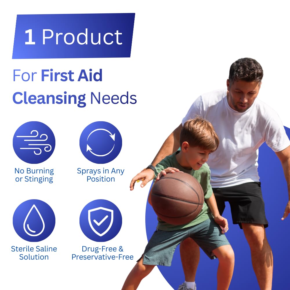 NeilMed Cleanse Sterile Saline Wound Wash, 6.3 Ounce
