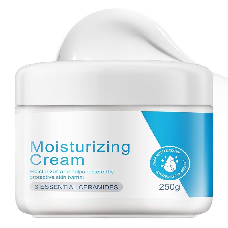 Moisturizing Cream - Hydrating Body & Face Moisturizer with Hyaluronic Acid & Ceramides | Oil-Free, Fragrance-Free, Non-Comedogenic