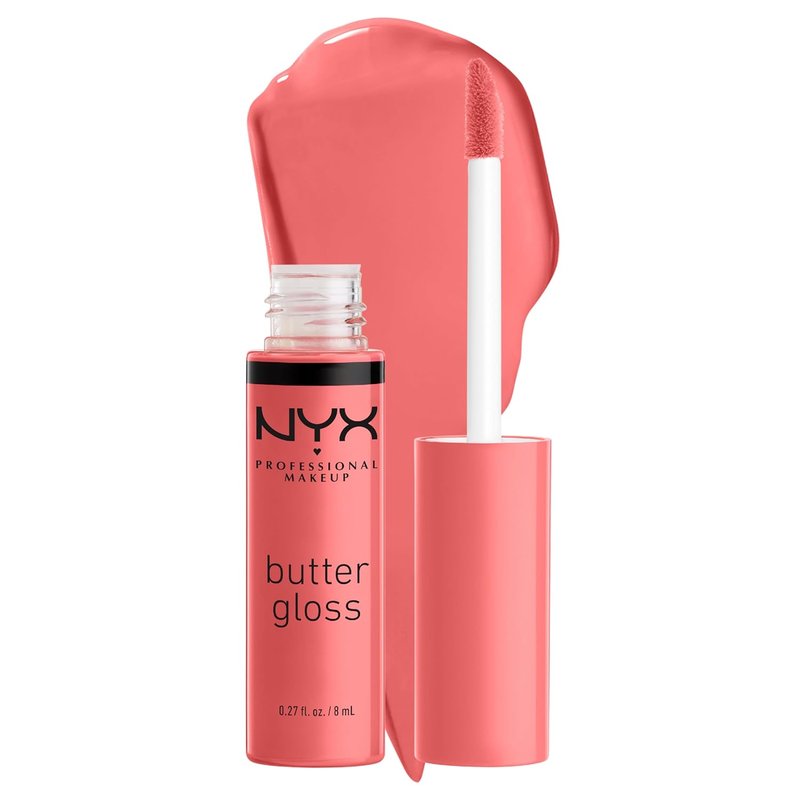 NYX Butter Gloss - Non-Sticky Lip Gloss for Smooth, Hydrated Lips | Creme Brulee Shade