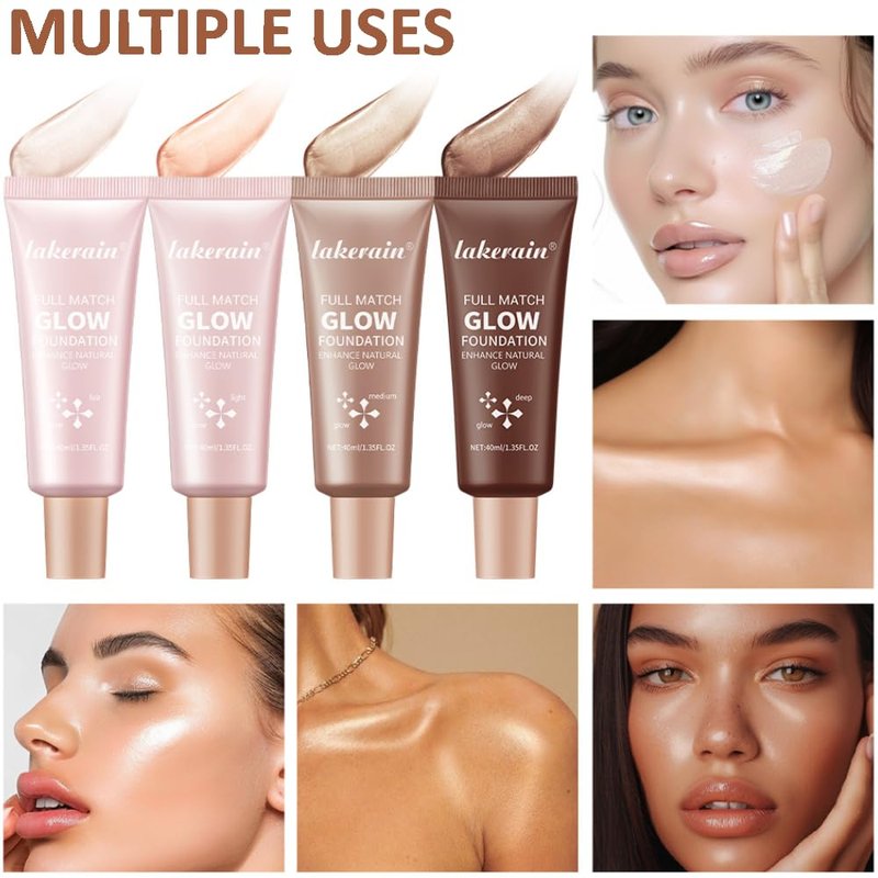 Natural Glow Illuminator Glotion - Multipurpose Hydrating Makeup Highlighter (Fair, 01)