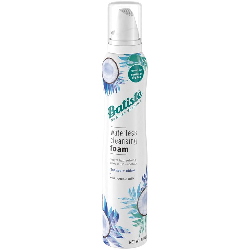 Batiste Waterless Cleansing Foam - Cleanse & Shine with Coconut Milk | 3.6 OZ