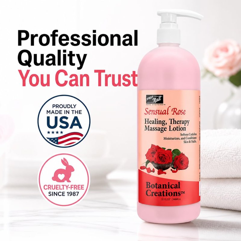 PRONAIL Healing Therapy Multi-Purpose Salon & Spa Lotion - All-in-One Treatment for Manicures, Pedicures, and Massage with Treatment in Every Pump to Streamline Services & Justify Premium Price 32 Oz