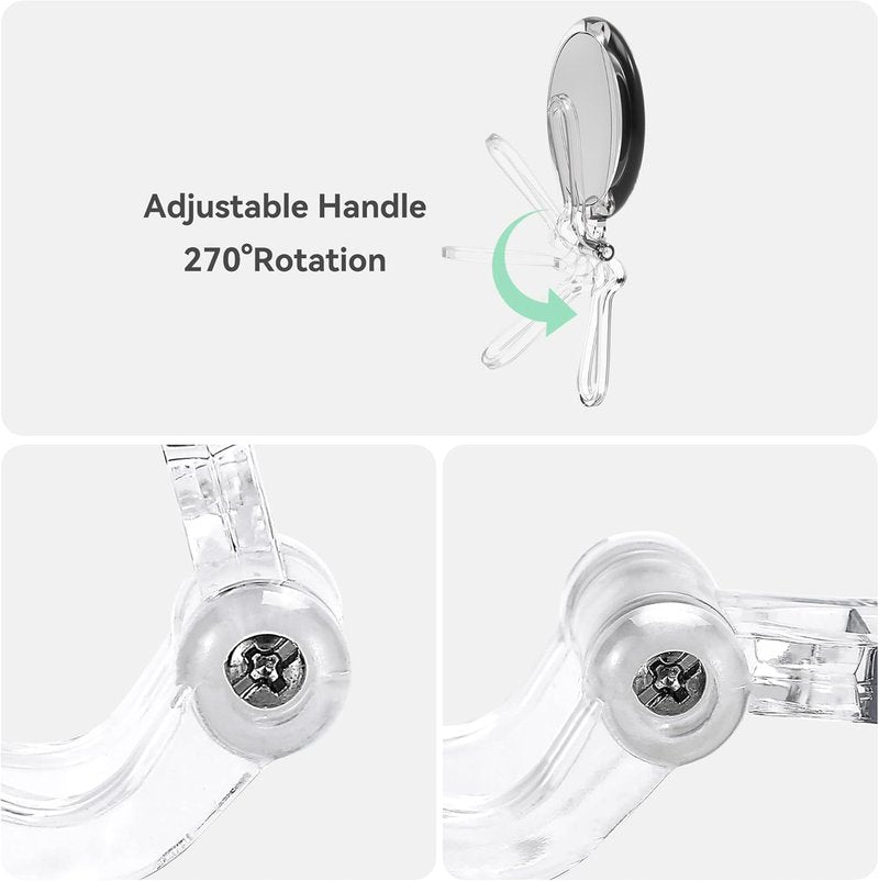 30X Magnifying Travel Mirror - Double-Sided 1X/30X Makeup Hand Mirror | 5 Inches with Handle