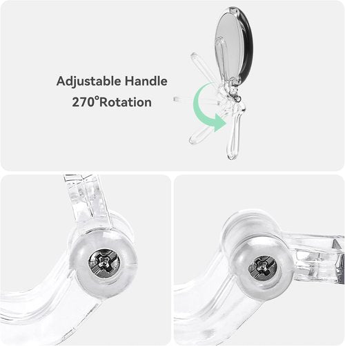 B Beauty Planet 30X Magnifying Mirror for Travel with Handle, Double-Sided 1X/30X Magnification Hand Mirror for Makeup,Travel Mirror for Desk 5 Inches