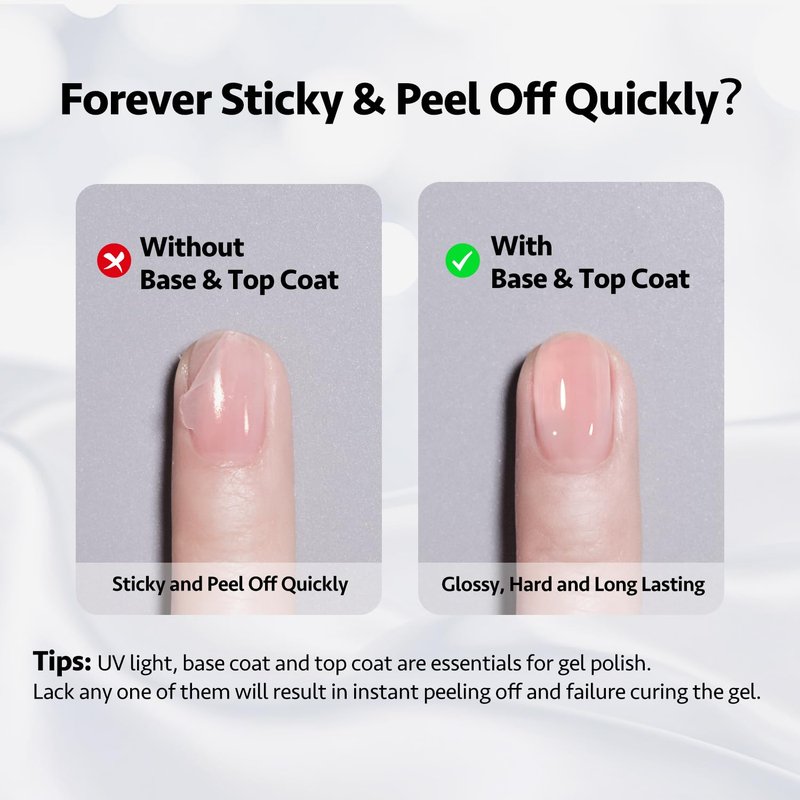 GAOY Clear Builder Gel for Nails, 16ml Nail Strengthener in a Bottle, Nail Extension Hard Gel, Soak Off Long Lasting UV Light Cure, Base Coat Top Coat Needed