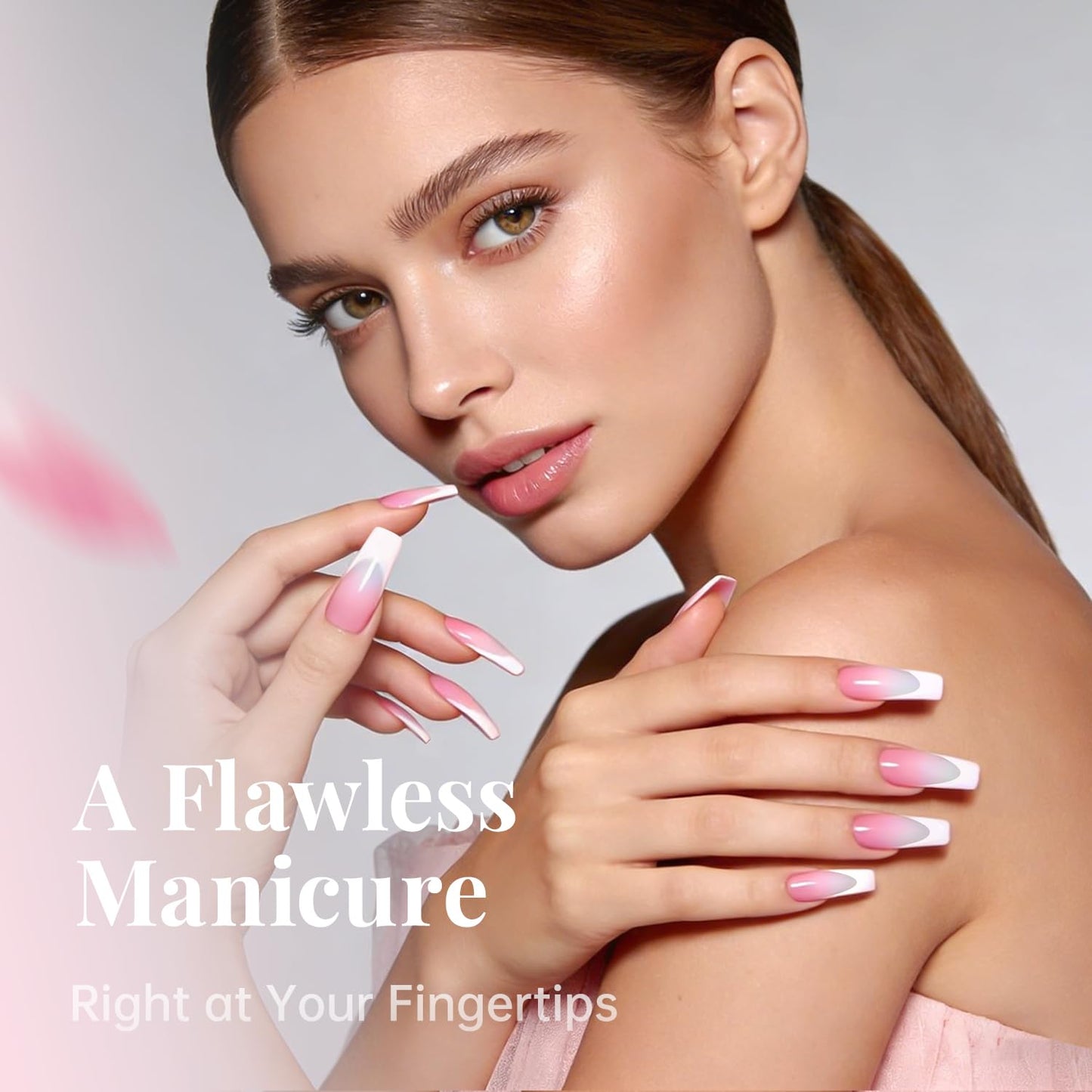 Soft Gel False Nail Tips - 500PCS Half Cover Acrylic Tips for French Style Manicure | 10 Sizes in Box