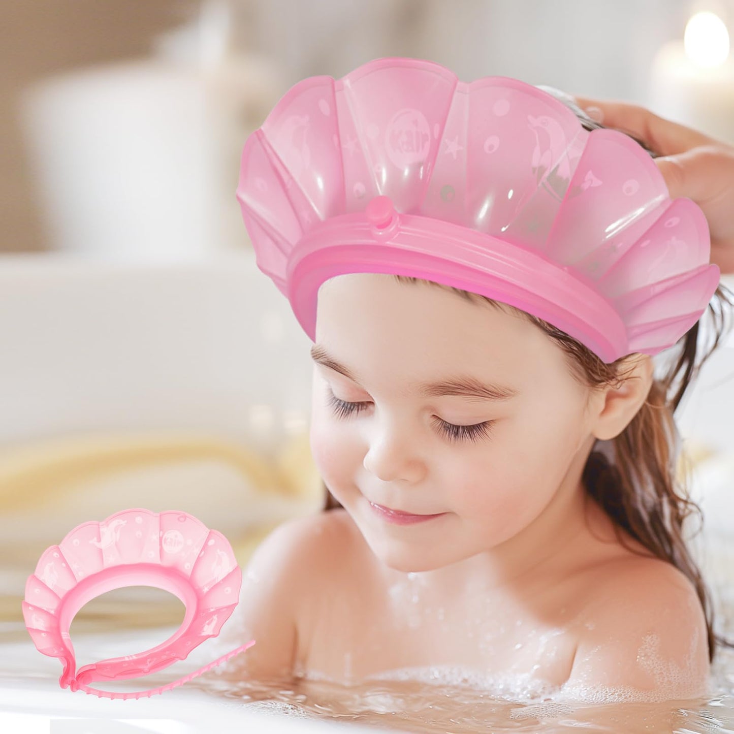 kair Baby Bath Visor Soft Silicone Shower Cap fit for More Than 24 Months