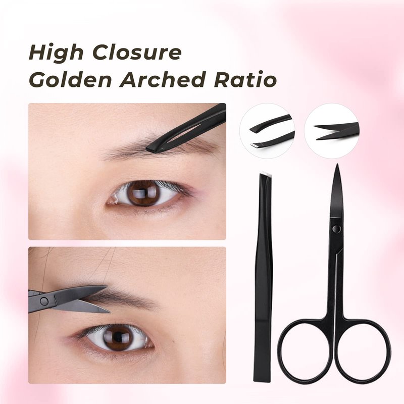 MAEXUS Eyebrow Razor, 11 in 1 Eyebrow Kit, Eyebrow Kit for Women, Including Stainless Steel Eyebrow Trimmer Eyebrow Comb Eyebrow Clip Small Scissors Beauty, 11Pcs Eyebrow Shaping Kit