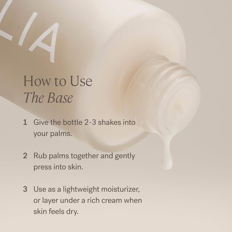 ILIA - The Base Face Milk Essence + Lightweight, Layerable Moisturizer | Hydrate, Smooth, Soothe, Strengthen | Non-Toxic, Vegan, Cruelty-Free, Clean Makeup (Travel Size, 1 fl oz | 30 ml)