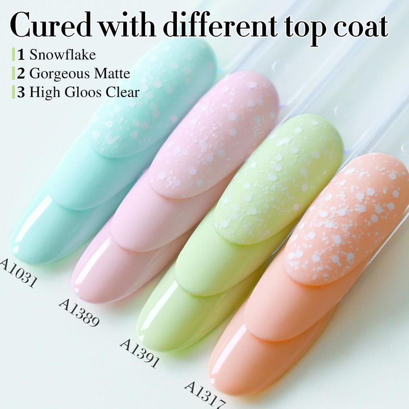 Gel Nail Polish - Double Rhythm 15ML Pure Sheer Soak Off for DIY Manicure | Green A1391