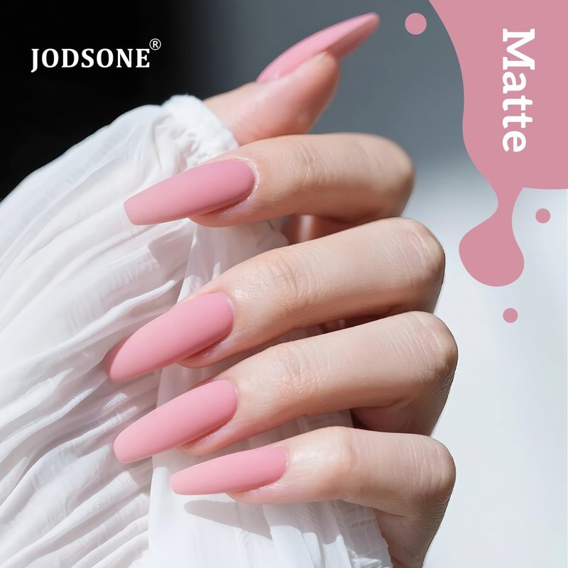 JODSONE Dark Pink Gel Nail Polish - 16.5ml Soak Off LED Formula for DIY Nail Art