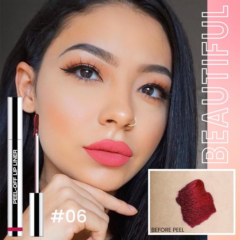 Peel Off Matte Liquid Lip Gloss Set - Long Lasting, Waterproof Lip Stain | 3 Colors Included (00, 02, 06)