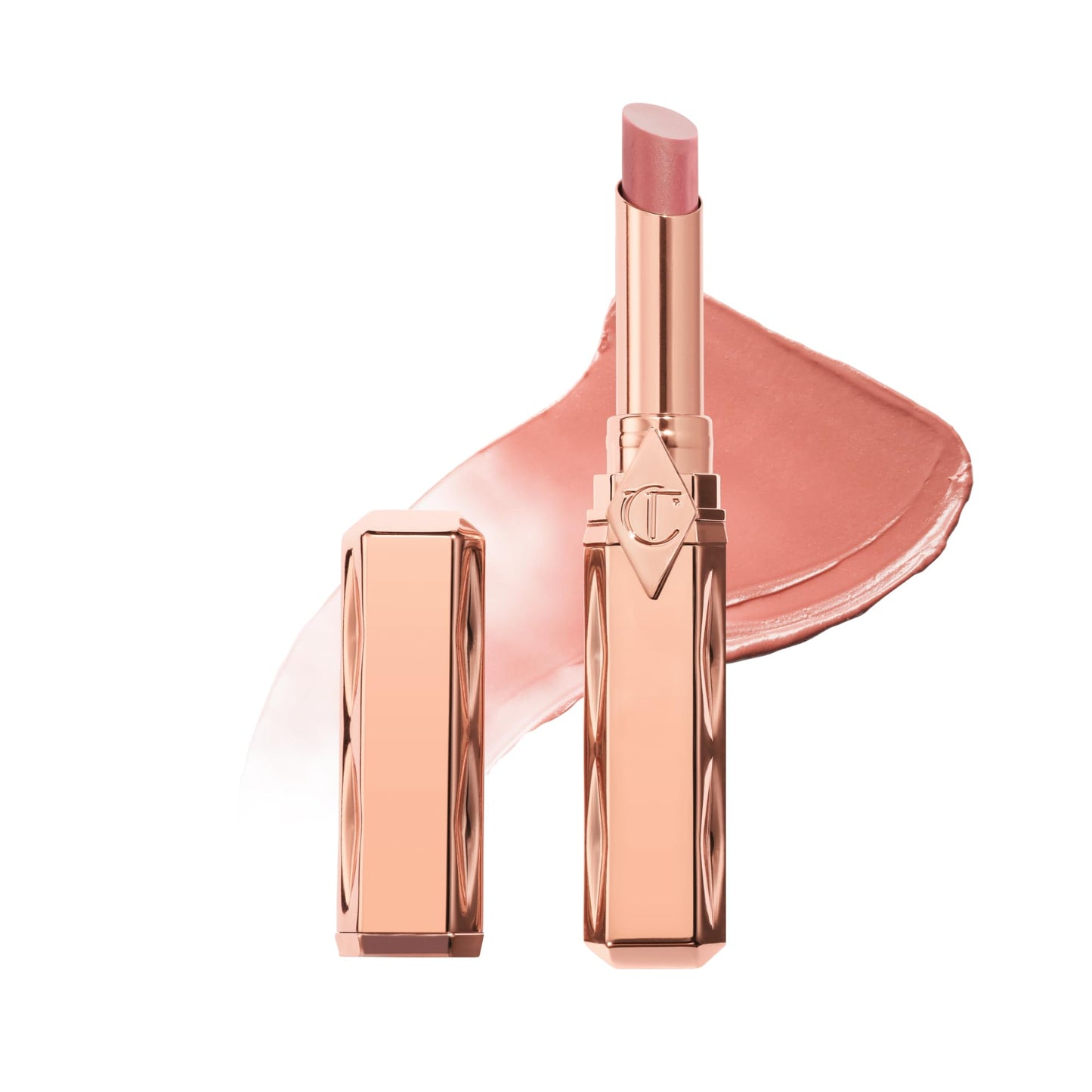 Charlotte Tilbury Pillow Talk Blush Balm Lip Tint - Long-Lasting, Buildable Sheer Tint with Peptides for Hydrated, Blushed Looking Lips - 24 HR Hydration - Pillow Talk