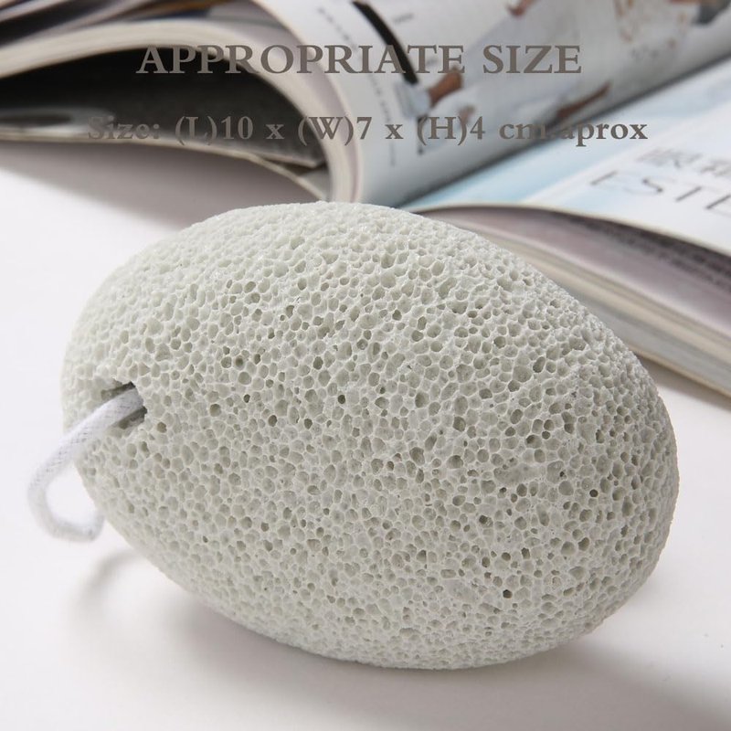 Natural Pumice Stone Set for Feet | Borogo Lava Callus Remover - Exfoliate Dead Skin, Heels & Elbows (2PCS)