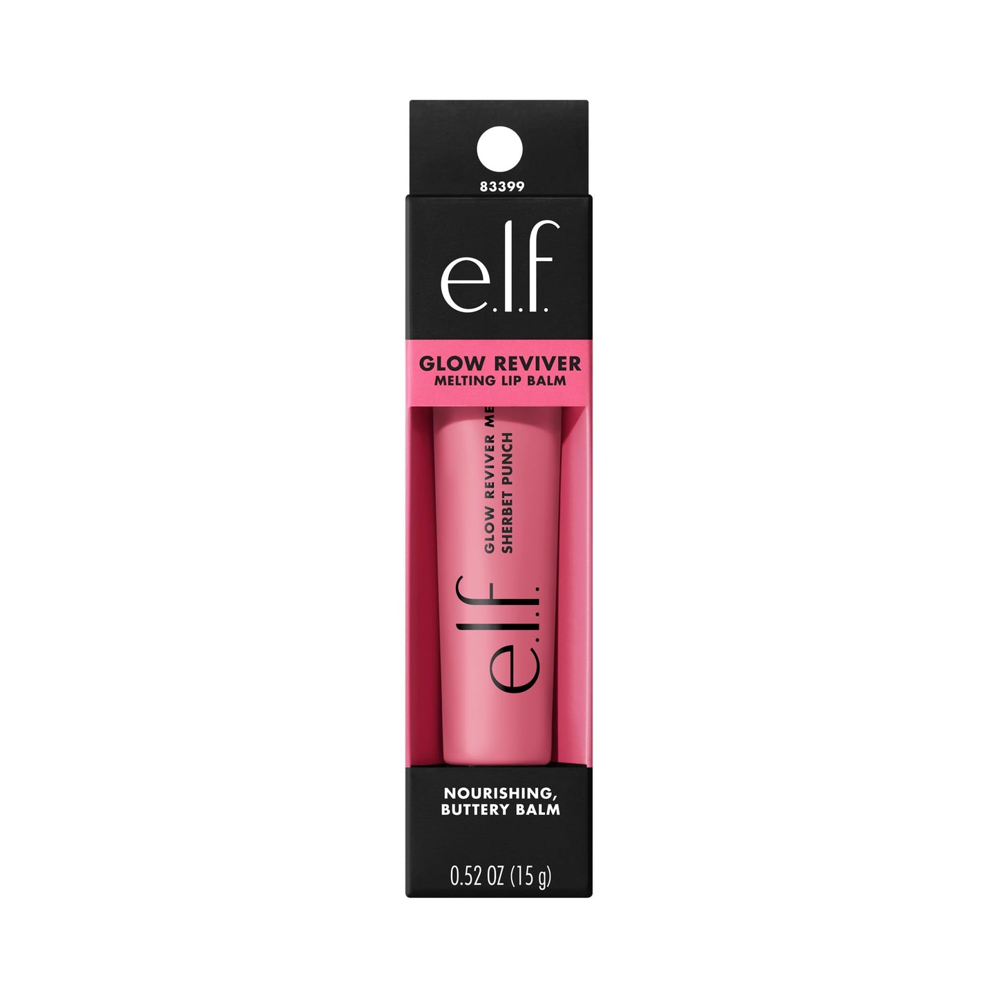 e.l.f. Glow Reviver Melting Lip Balm, Hydrating Tinted Lip Balm For A Glossy Finish & Soft, Supple Lips, Vegan & Cruelty-Free, Sherbet Punch