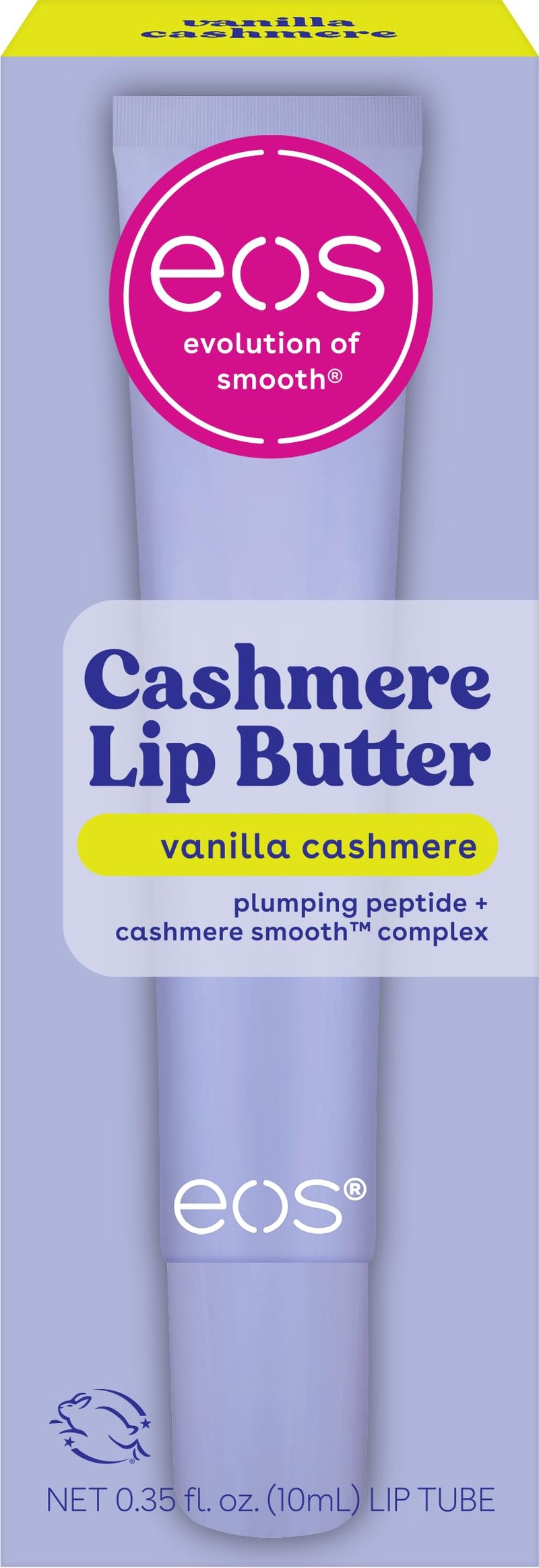 eos Vanilla Lip Butter - Plumping Peptides, Smoothing Formula, Shea Butter, Lip Mask, Lip Moisturizer, Soft Lips, 0.35 fl oz
