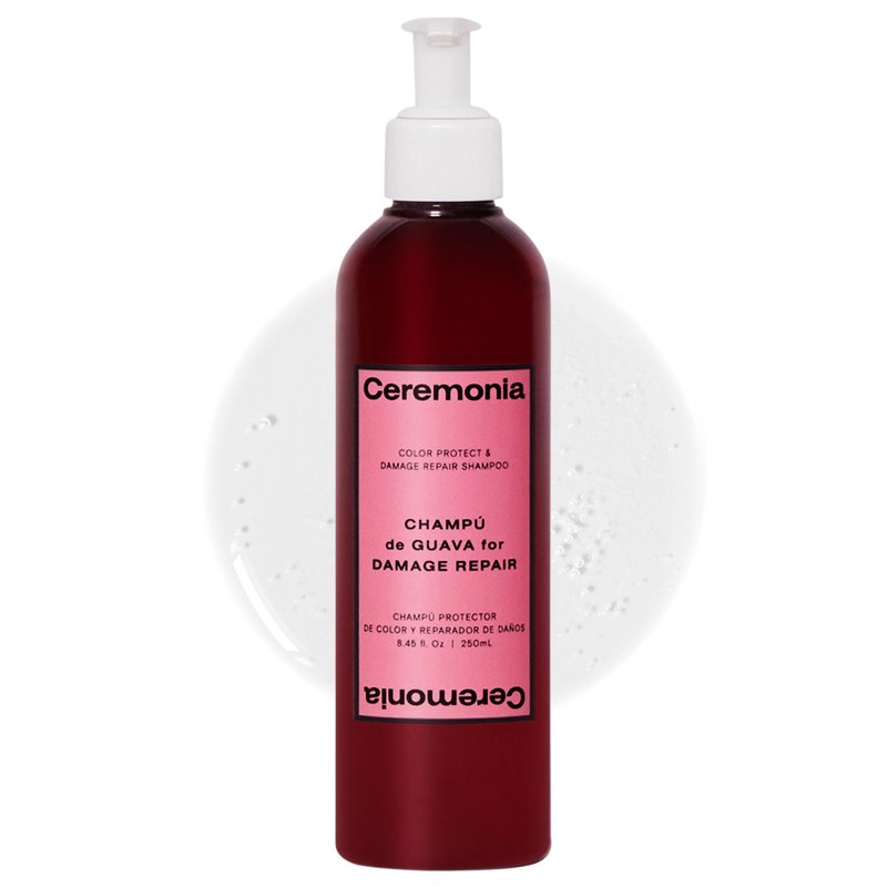 Ceremonia Guava Color Protect & Damage Repair Shampoo | Restores Hair & Boosts Shine with Aloe Vera | Protects Hair from UV and Heat, 8.45 fl oz