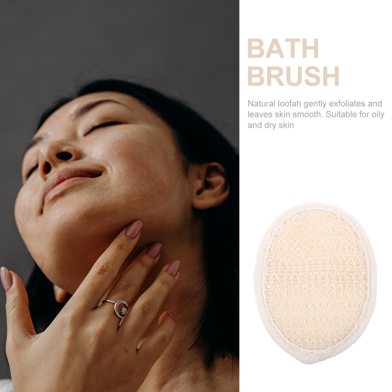 Healifty Disposable Loofah Exfoliating Shower Towel 10-Pack Soft Bath Brush Pads for Home Dorm Spa Body Scrub