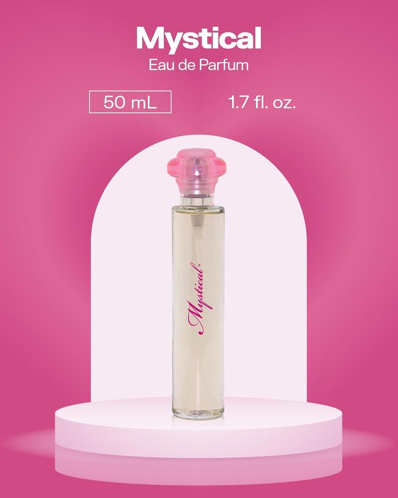 PB ParfumsBelcam Mystical Eau de Parfum Spray for Women - Sweet Fruity Floral Fragrance with Citrus, Jasmine & Amber | 1.7 Fl Oz
