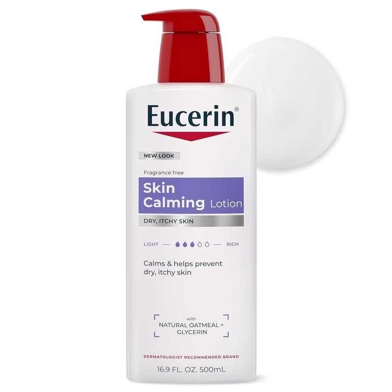Eucerin Skin Calming Body Lotion - Natural Oatmeal Formula for Dry, Itchy Skin | 16.9 fl. oz.