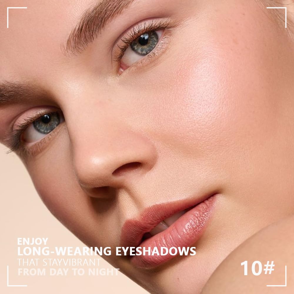 Skiennix Vanilla Nude Eyeshadow Palette - Matte & Shimmer Shades for Natural Everyday Makeup | 4 Colors