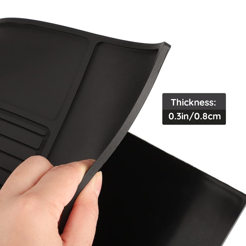 Segbeauty Barber Station Mat - 17.7" x 11.8" Flexible PVC Nonslip Tool Mat for Salon Workstations