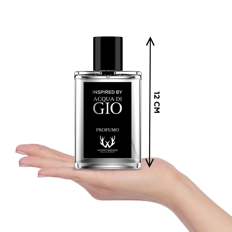 MONTWOOD Eau de Parfum – Long-Lasting Aquatic Fragrance for Men – 100mL Perfume Spray with Bonus 15mL Perfume Sample (Randomly Selected) – Inspired by Acqua di Gio Profumo