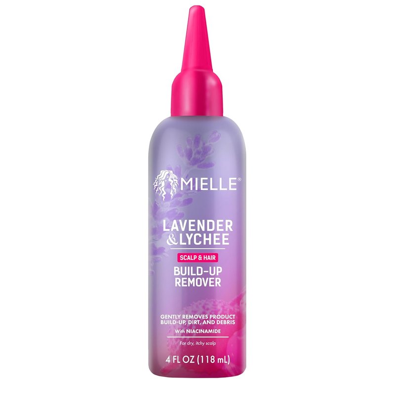 Mielle Organics Scalp & Hair Build-Up Remover - Clarifying Pre-Shampoo Treatment with Niacinamide & Lavender Extract, 4 fl oz