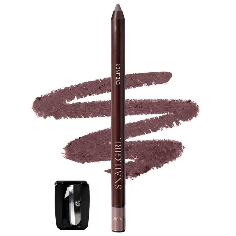Plum Gel Eyeliner Pencil - Smudge-Proof Waterproof Formula | Long-Lasting High Pigment for Mature Women