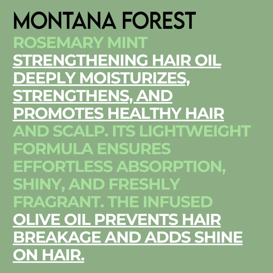 Skiennix Rosemary Mint Hair Oil - 2 Fl Oz | Biotin & Olive Oil Infused for Growth & Shine