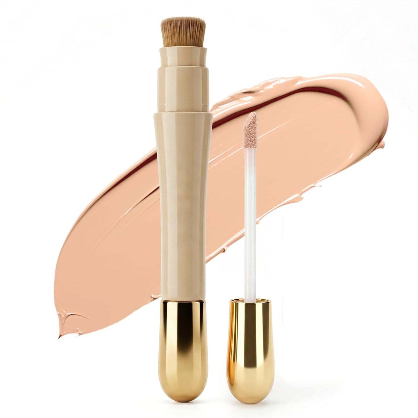 Under Eye Concealer - Full Coverage Waterproof Liquid Makeup for Dark Circles & Pimples | Natural Matte Finish, 0.23 fl oz