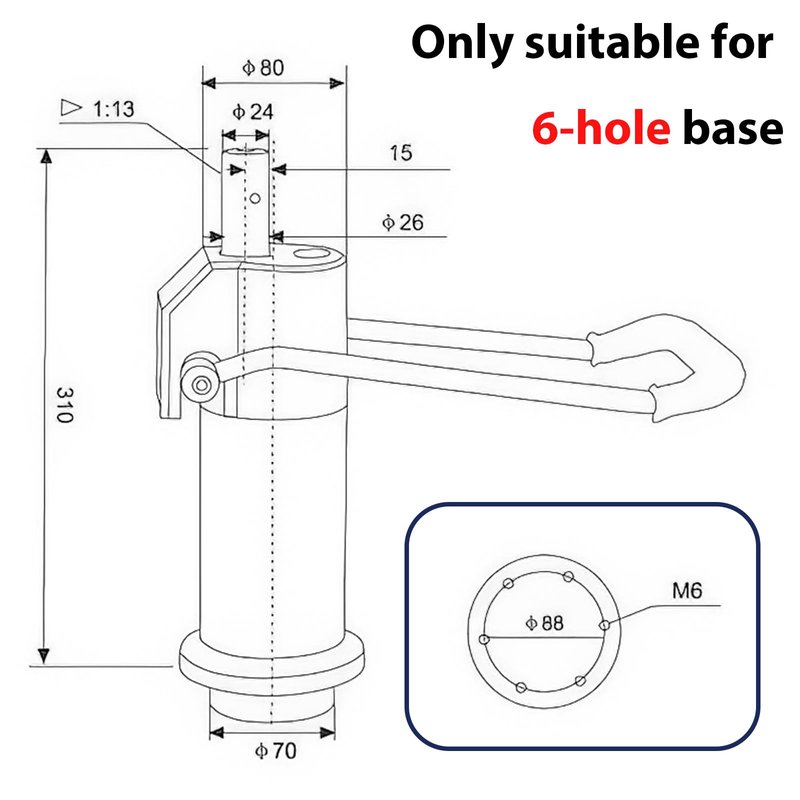 Barber Chair Replacement Hydraulic Pump - for Bar Beauty Salon Barber Hairdressing Adjustable Height，Weight Capacity 440 Lbs/200kg，Replacement Part for Most Standard Styling Chairs，Easy to Use
