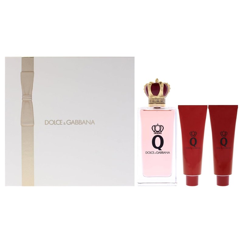 Dolce & Gabbana Q Women's Fragrance Gift Set - 3.3oz EDP Spray, 1.69oz Shower Gel & Body Lotion