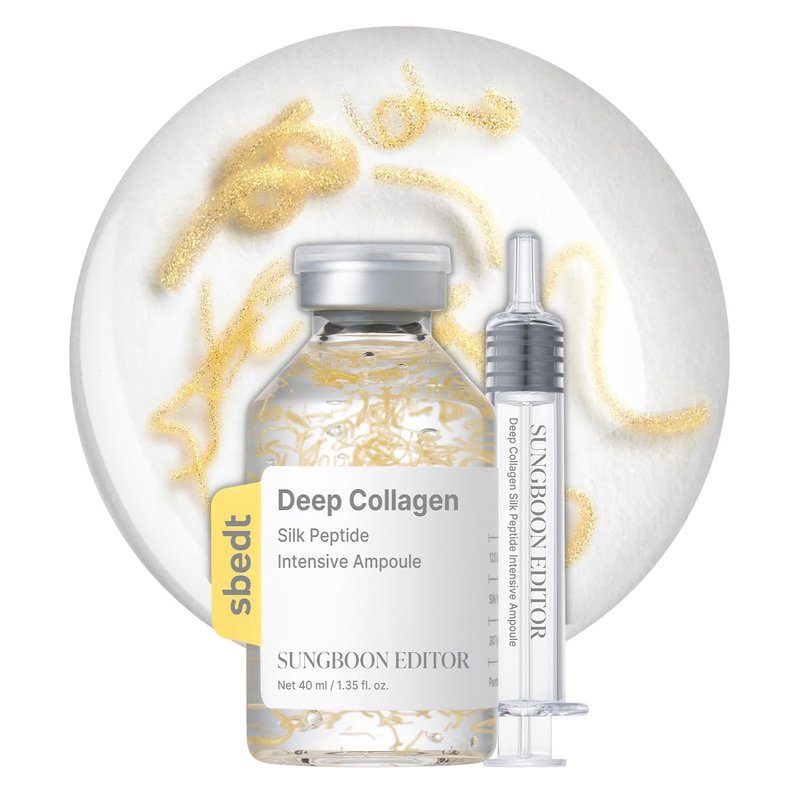 Glow Intensive Silk Peptide Ampoule - Copper Peptides Serum for Face | Hydrating Korean Skincare, 1.35 fl oz