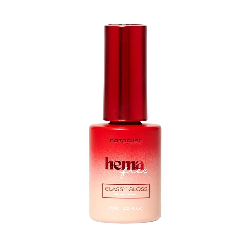 Glassy Gloss Gel Top Coat - Hema Free Nail Polish | Long-Lasting Shine & Protection