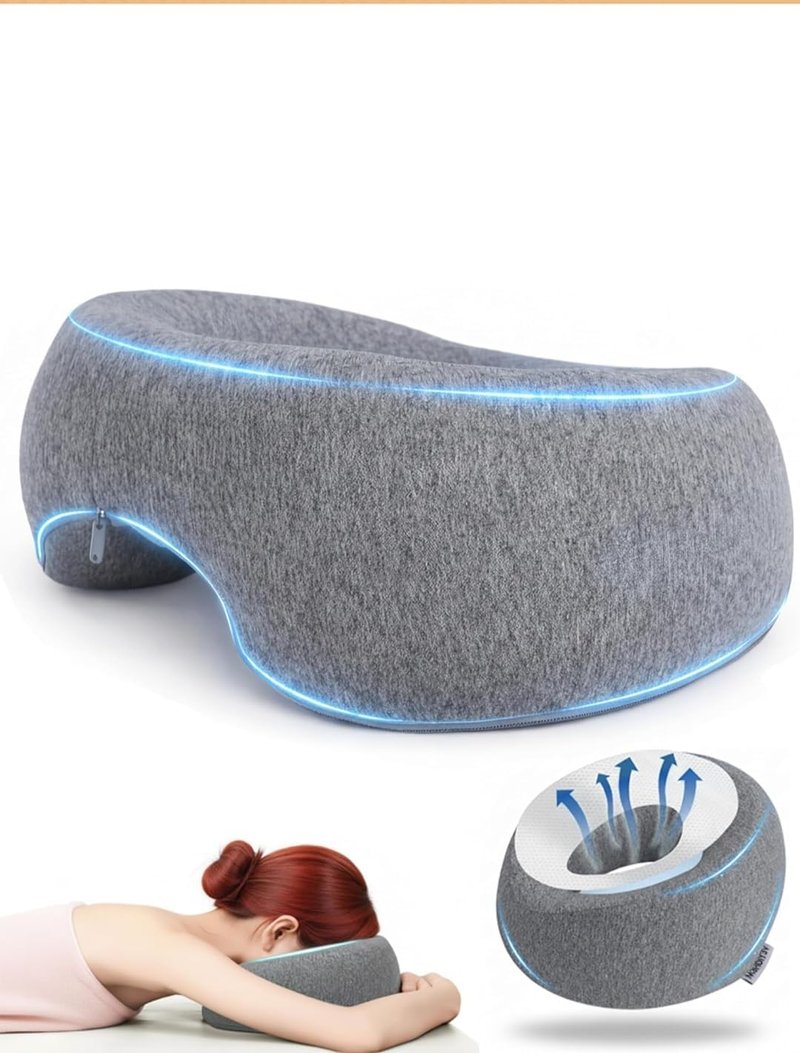 Face Down Pillow | Comfortable Massage Headrest for Post-Surgery Recovery & Neck Pain Relief