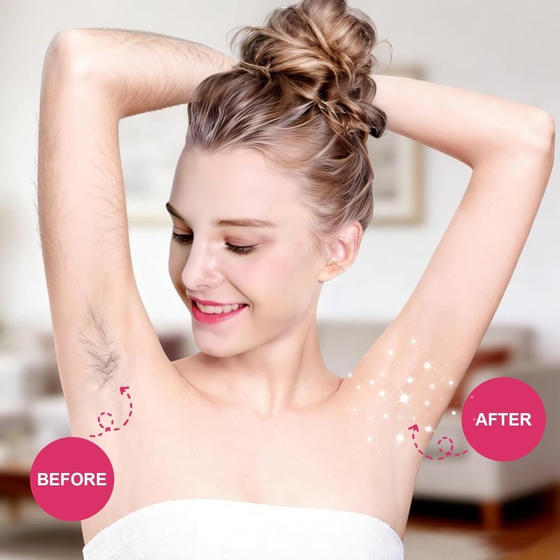 Skiennix 60 PCS Wax Strips for Hair Removal - 40 Facial & 20 Body Strips with Calming Oil Wipes