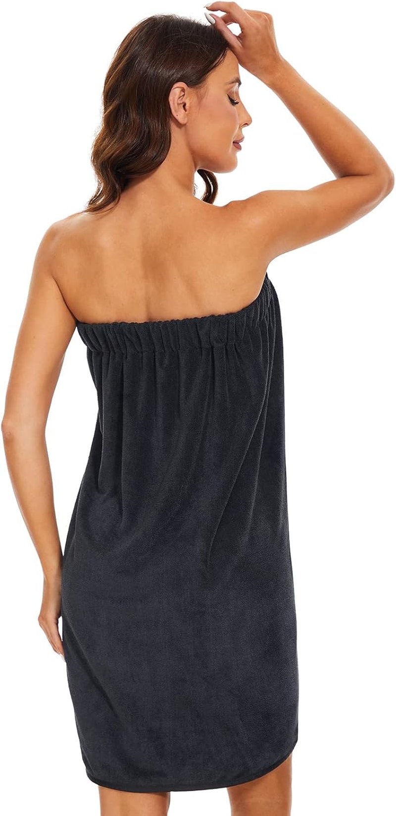 Kniffi Shower Wrap Robe for Women - Soft Bath Towel Wrap with Adjustable Snap Closure | Spa Comfort