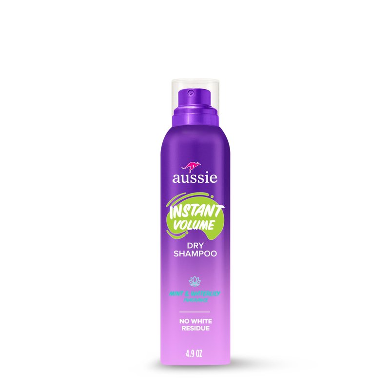 Aussie Instant Volume Dry Shampoo, Clean Volume, Talc-Free, Butane-Free, for Straight, Wavy and Curly Hair, 4.9oz