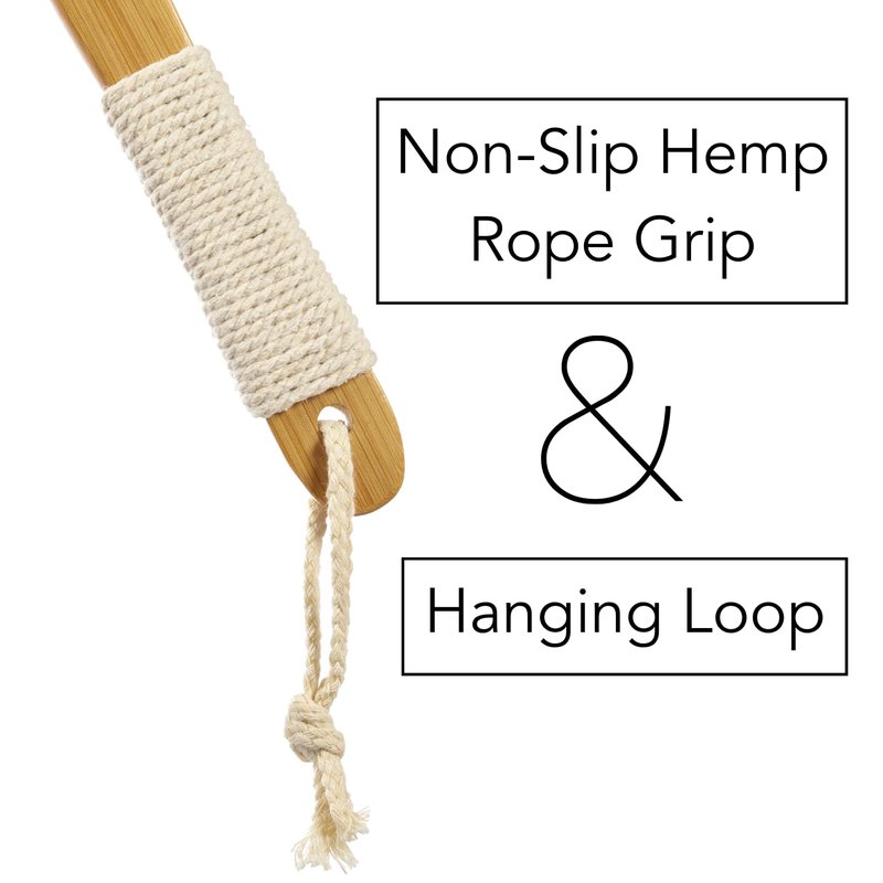 Eco Solve Natural Loofah Scrubber Head Refill (2 Pack), Bamboo Shower Loofah, Exfoliating Sponge