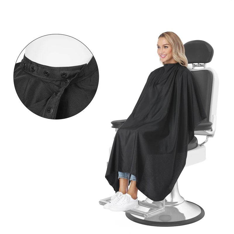 Professional Salon Barber Cape for Men/Women - Hairdressing Waterproof Hair Cutting Cape with Adjustable Snap Closure,Salon