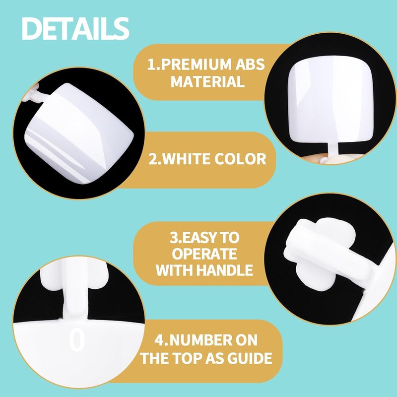 Press On Toenails for Women - 120pcs Acrylic White Toenail Kit | Square Tips & Nail Glue