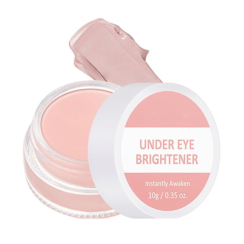 Pink Under Eye Brightener & Concealer, Tired Skin Color Correcting Brightener & Primer, Lightweight Undereye Brightening Cream, Under-eye Brightener & Primer Reduces Appearance Of Dark Circles
