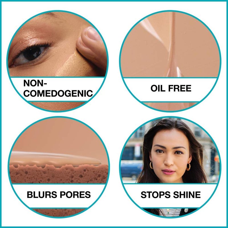 Maybelline Fit Me Matte + Poreless Liquid Foundation - 220 Natural Beige, 1.3 Oz Pouch