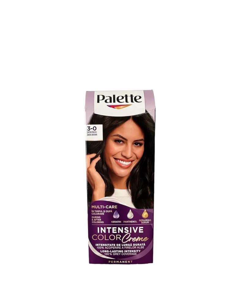 Palette Intensive Color Creme N3 - Dark Brown Permanent Hair Color for Vibrant, Long-Lasting Results