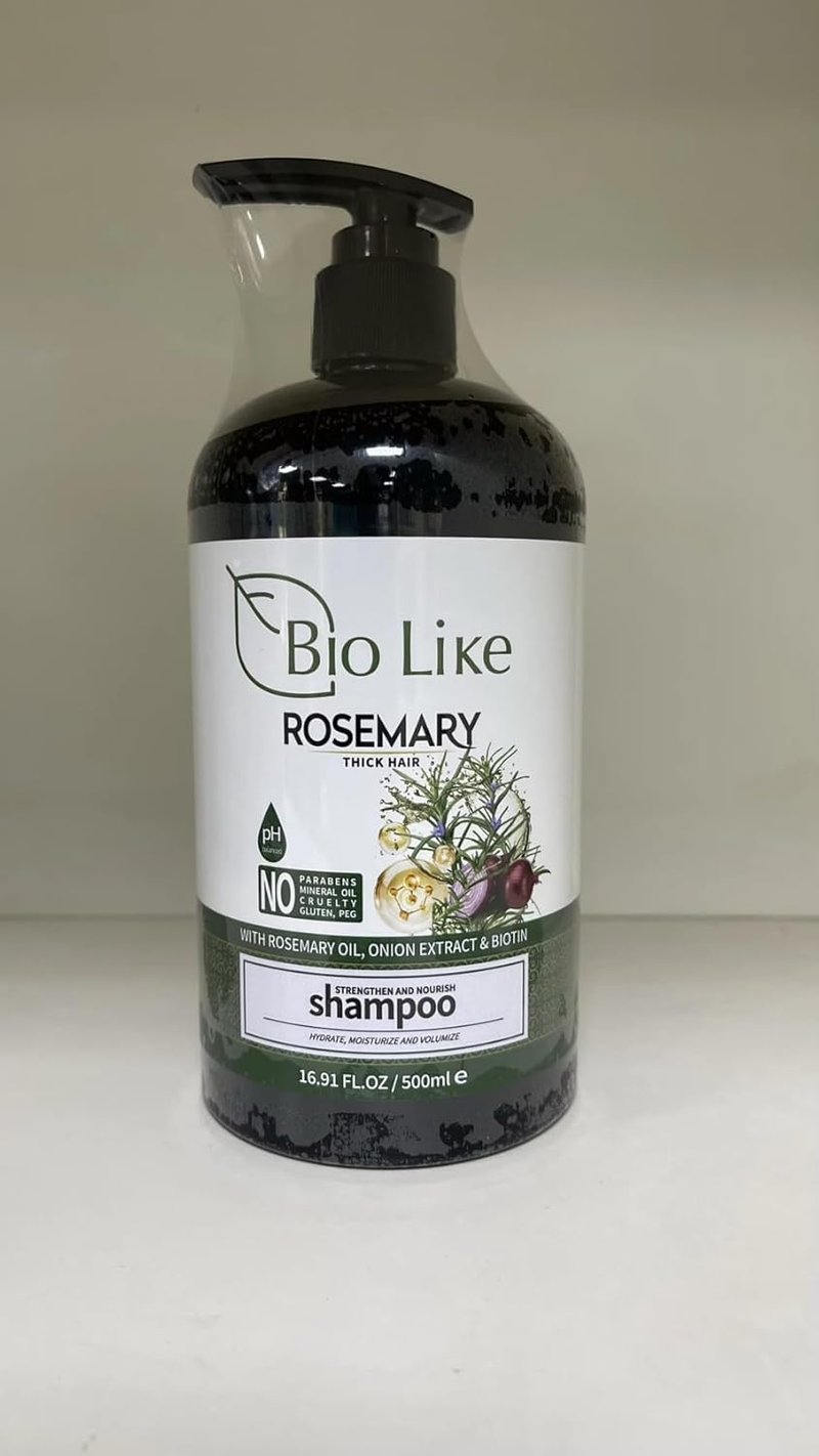 Hair Growth Shampoo - Rosemary, Red Onion & Biotin Formula for All Hair Types | 500ml