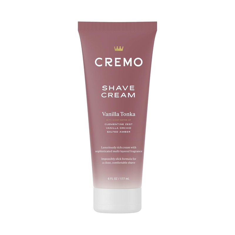 Cremo Women’s Shaving Cream - Moisturizing Vanilla Tonka for Sensitive Skin | 6 Fl Oz
